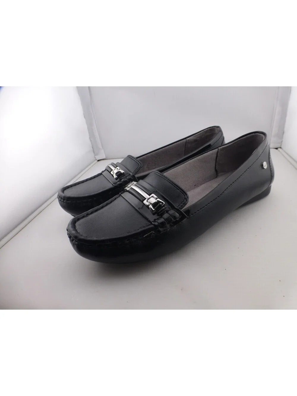 Life Stride Velocity Vanity Black Loafer Flats Women's US 8M Memory Foam M11